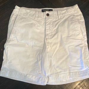Abercrombie and Fitch Mens White Chinoe Shorts